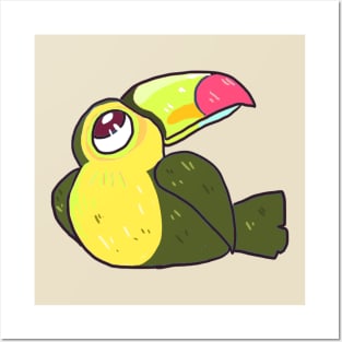 Chubby Keel-billed toucan Posters and Art